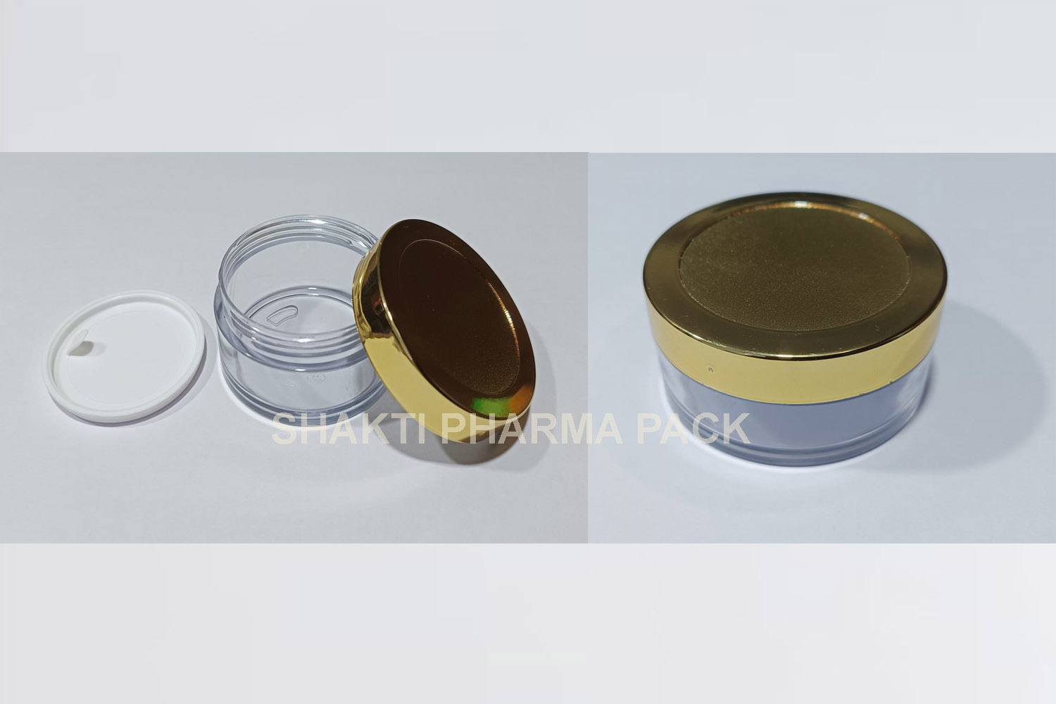 100GM ACRIC JAR GOLDEN CAP
