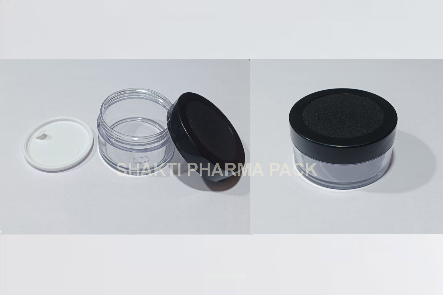 15GM ACRLIC JAR BLACK CAP