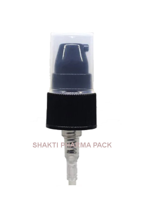 20MM SERUM PUMP BLACK WITH TRANSPARENT CAP