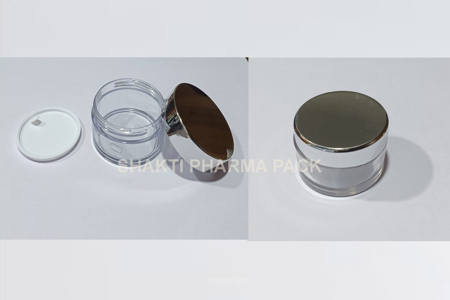 25GM ACRLIC JAR SILVER CAP